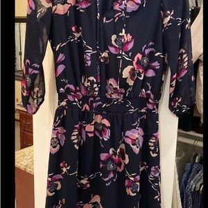 J.Crew 3/4 sleeve dress fully lined